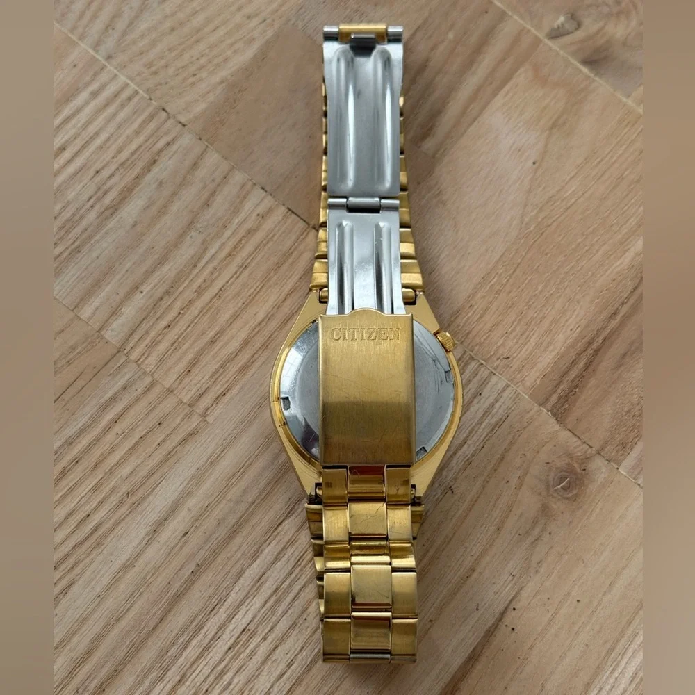 Citizen Eagle 7 Automatic 21 Jewels Rare Vintage Men’s Watch Gold Dial Bracelet